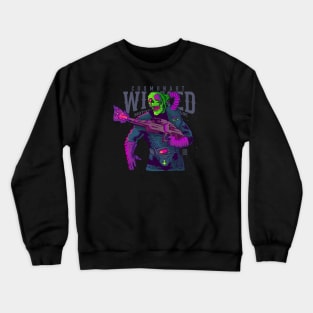 G.I Joe Cosmonaut Skull Neon Soldier Crewneck Sweatshirt